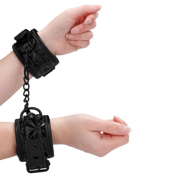 Ouch Luxury Black Hand Cuffs