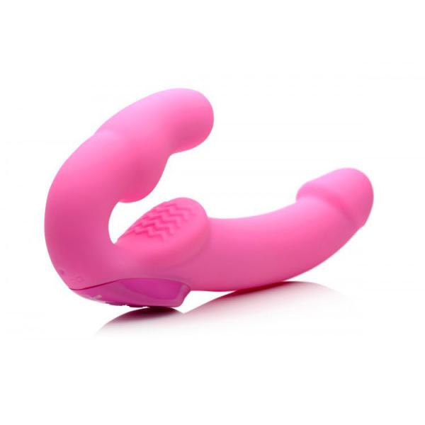 Strap U Urge Rechargeable Vibrating Strapless Strap On With Remo